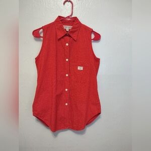 90’s Vintage Guess Jeans Women’s Sleeveless Shirt Made in USA Size Small